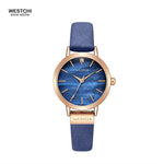 WESTCHI Women Elegant Blue Quartz Watch